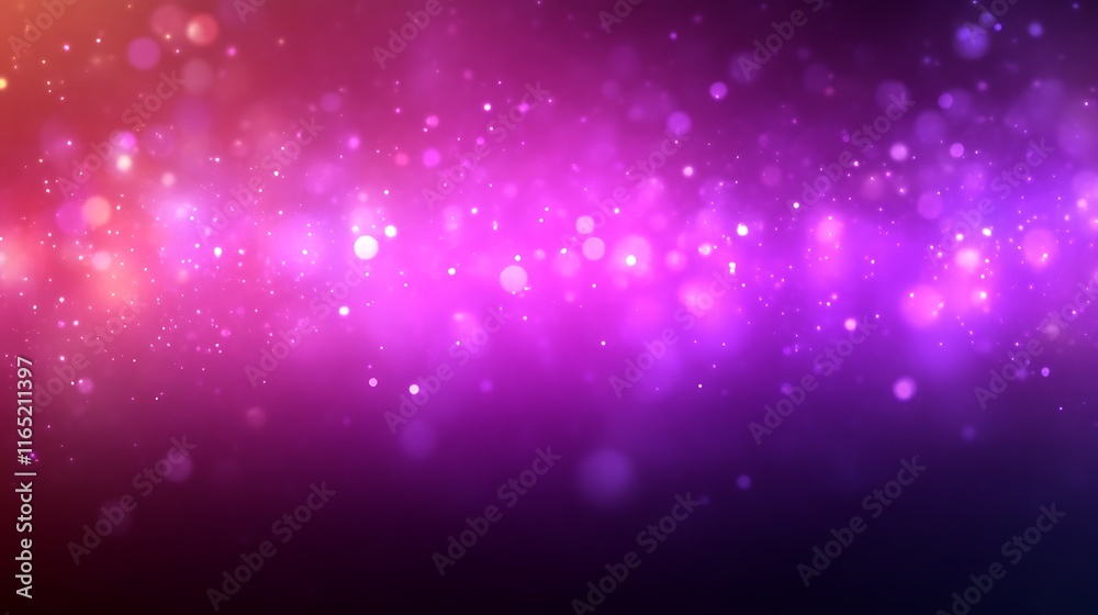 Fototapeta premium Abstract Pink Purple Bokeh Background With Sparkling Lights