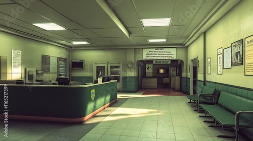 Retro Hospital Waiting Room