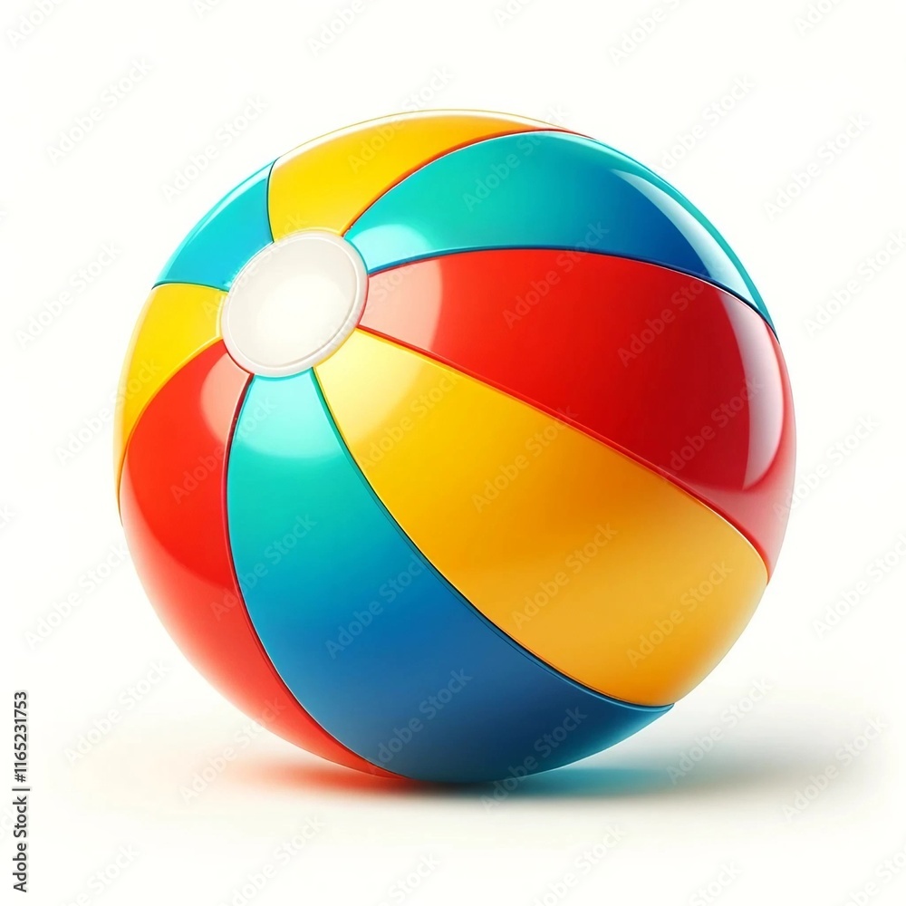 beach ball isolated on white background beach ball isolated on white background