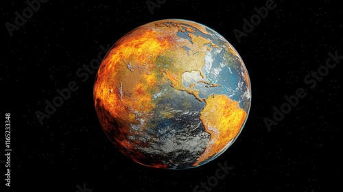 Burning Planet: A Climate Change Visualization