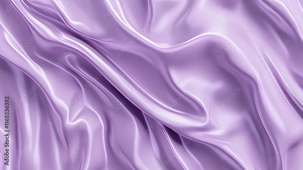 Obraz premium Lavender Silk Draped Fabric Soft Texture Background