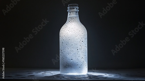 Cold Water Bottle with Condensation
