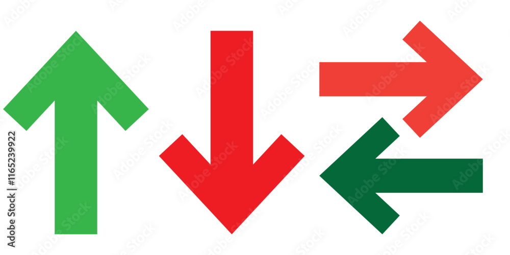 Up and down arrow icon in trendy style. Upward and downward sign symbol Up and down arrow icon in trendy style. Upward and downward sign symbol