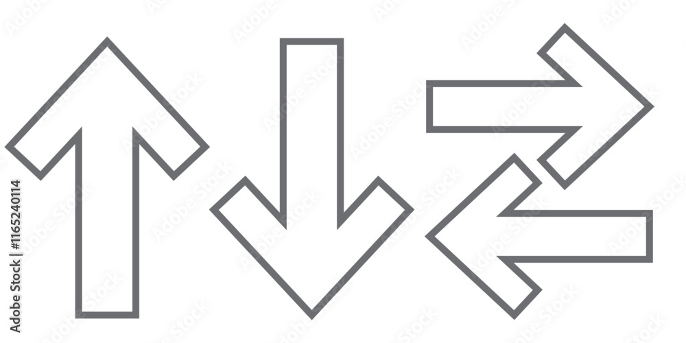 Up and down arrow icon in trendy style. Upward and downward sign symbol Up and down arrow icon in trendy style. Upward and downward sign symbol