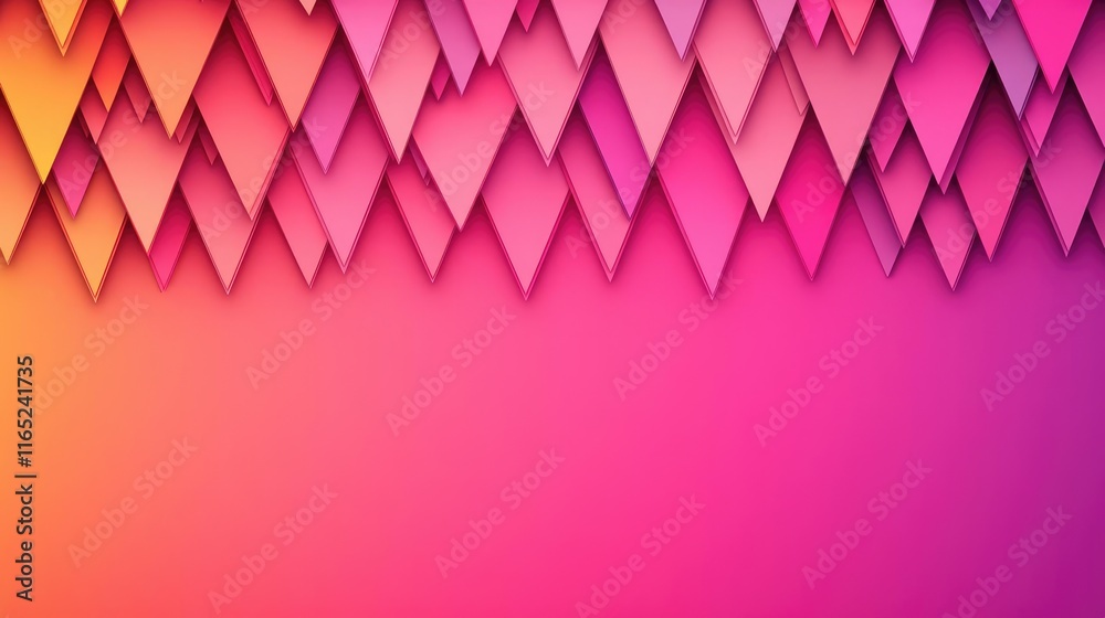 Obraz premium Circles abstract background concept. Vibrant geometric pattern with colorful triangles on a gradient background.