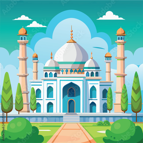 Grand mosque illustration