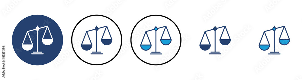 Scales icon vector. Law scale icon. Scales vector icon. Justice Scales icon vector. Law scale icon. Scales vector icon. Justice