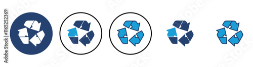 Free Download Recycle icon vector. Recycling vector icon. - GFXLoad