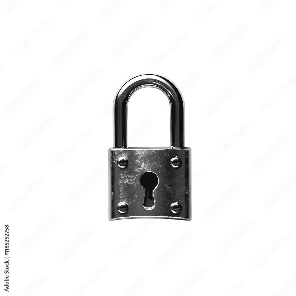 a metal padlock with a keyhole on it a metal padlock with a keyhole on it