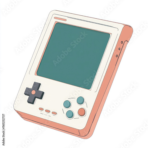 side view of a minimalist stick console game