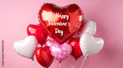 Valentine’s Day 3D Heart Design – Romantic Pink and Red Abstract Artwork, Perfect for Love Celebration, Couples, and Special Occasions – High-Quality Vibrant Colors and Festive Decoration for Cards an