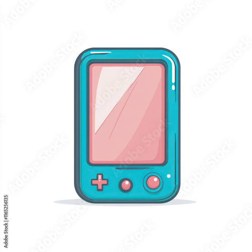side view of a minimalist stick console game