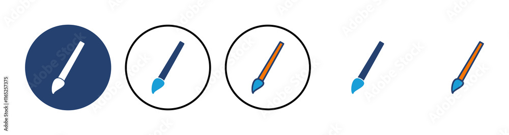 Paint icon vector. paint brush icon vector. paint roller icon vector Paint icon vector. paint brush icon vector. paint roller icon vector