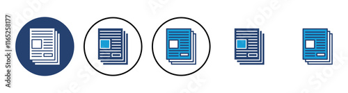 Newspaper icon vector. news paper vector sign