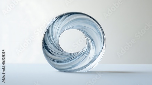 Abstract Swirling Glass Torus