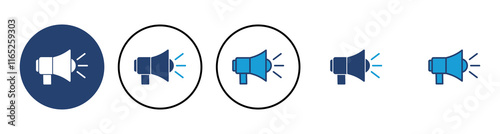 Megaphone icon vector. Loudspeaker icon vector.