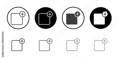 Add new icon simple vector symbol