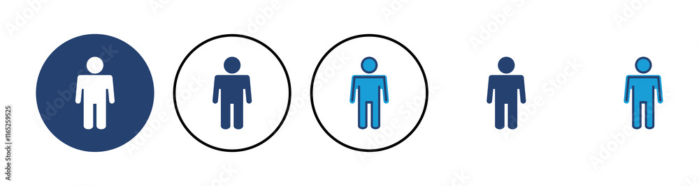 Man icon vector. male icon vector. human symbol