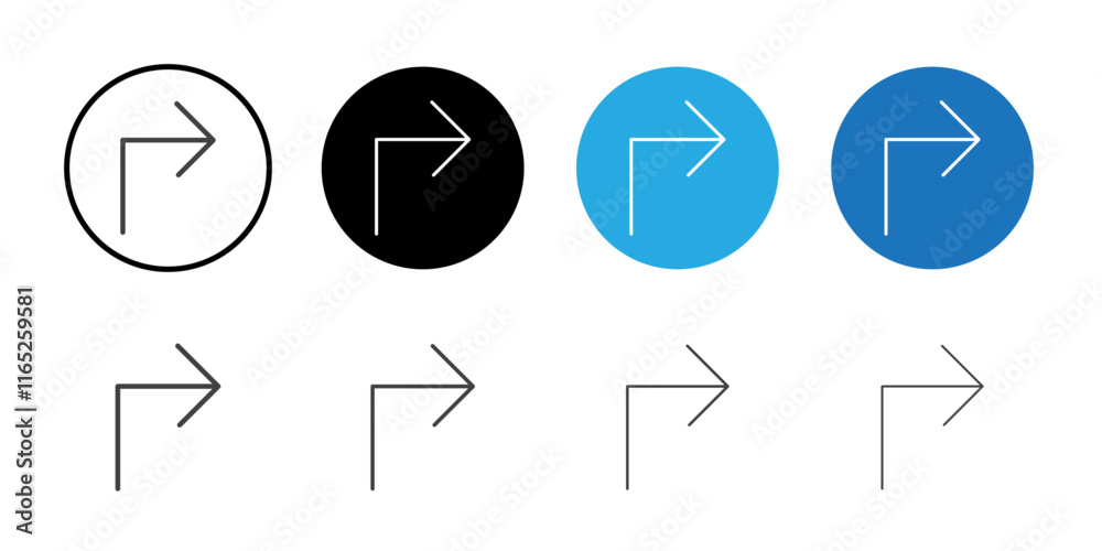 Arrow pointing to the right icon simple vector symbol Arrow pointing to the right icon simple vector symbol