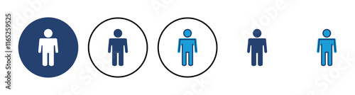 Man icon vector. male icon vector. human symbol