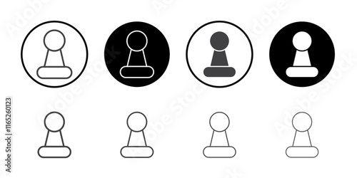 Chess pawn icon simple vector symbol