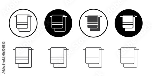 Hanging towel icon simple vector symbol