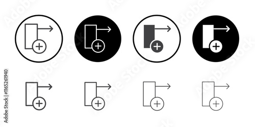 Insert column row icon simple vector symbol