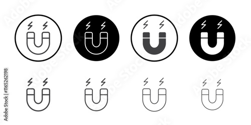 Magnetism icon simple vector symbol