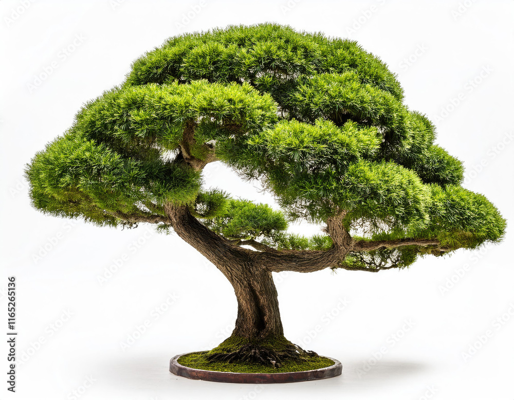 Fototapeta premium chinese tree in the white background studio shot 