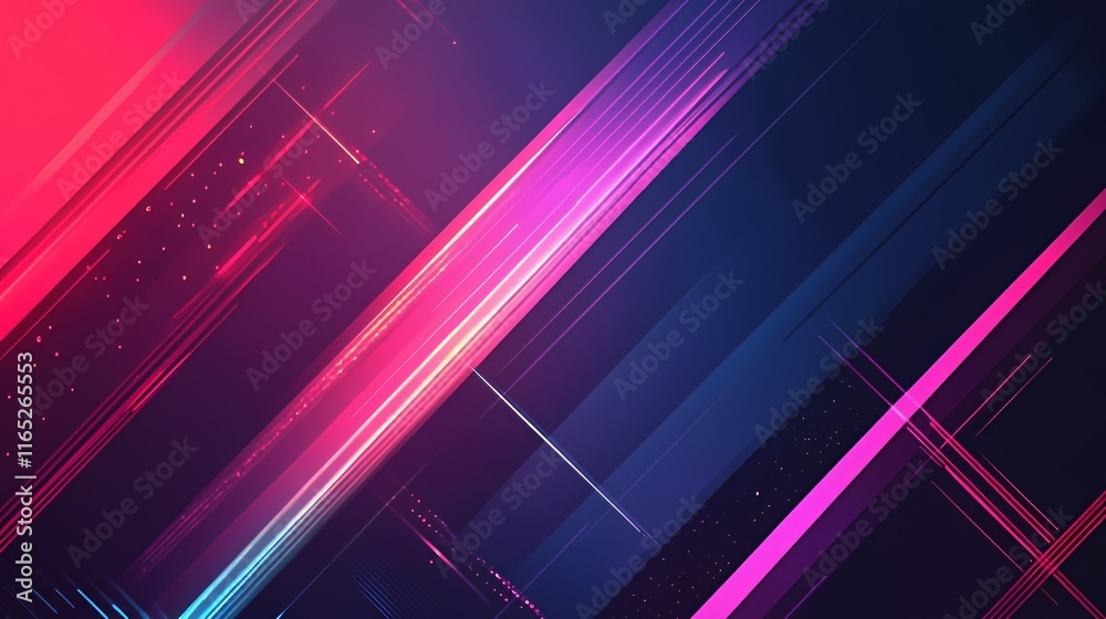 Abstract Diagonal Lines Glowing Neon Colors Background Abstract Diagonal Lines Glowing Neon Colors Background
