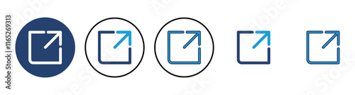 External link icon vector. link icon vector. hyperlink symbol