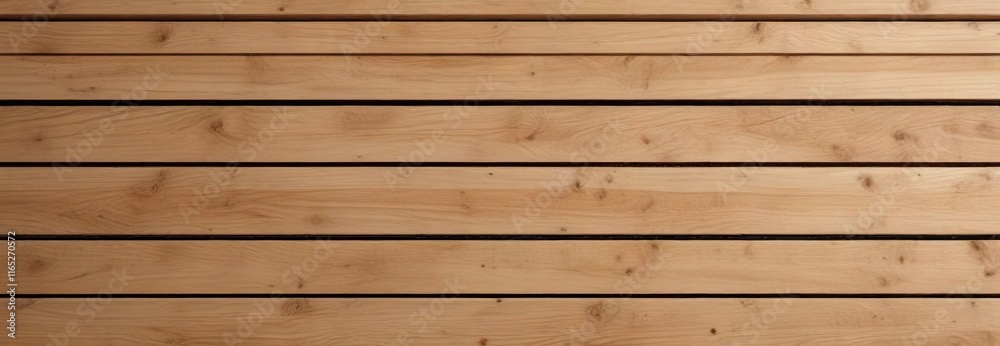 Fototapeta premium Wooden slat backboard with a few slats slightly loose or crooked, wooden backdrop, wooden slats