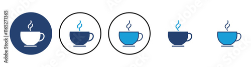 coffee cup icon vector. cup a coffee icon vector.