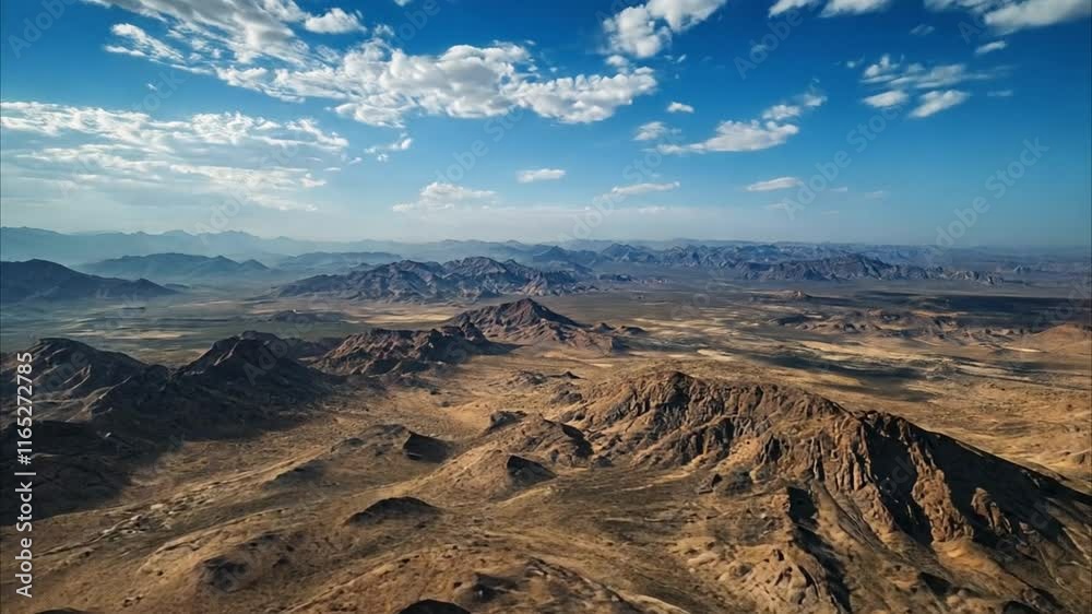 Desert Flight with Time Lapse Clouds Desert Flight with Time Lapse Clouds