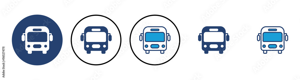 Bus icon vector. bus vector icon