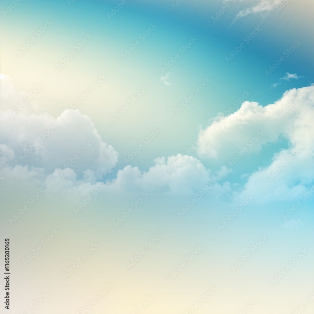 Obraz premium blue sky with clouds
