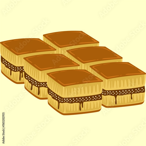 terang bulan Indonesian food vector 