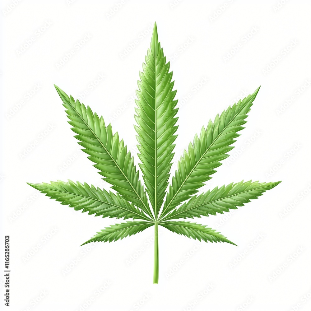 Cannabis Leaf Green Plant Marijuana Hemp Nature Botany Illustration Cannabis Leaf Green Plant Marijuana Hemp Nature Botany Illustration