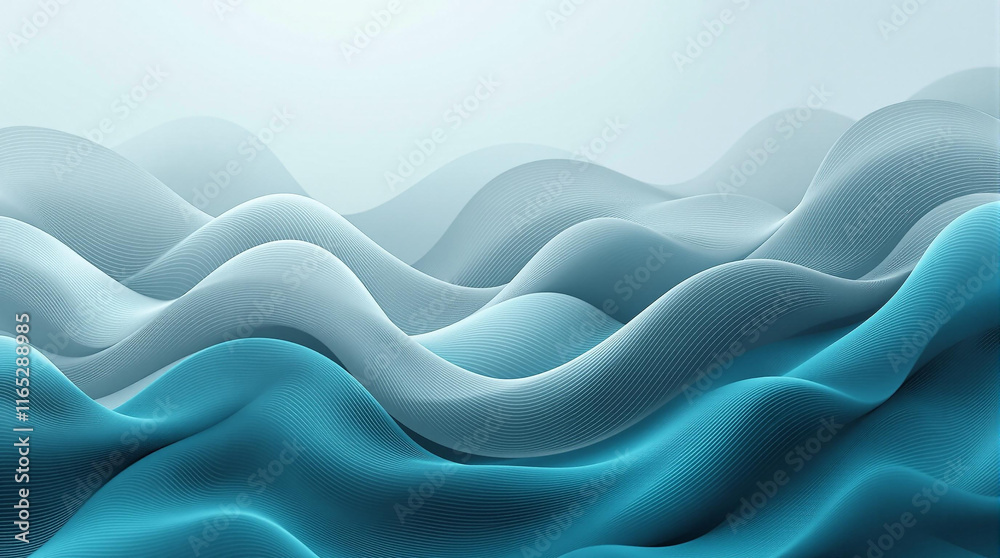Obraz premium High quality abstract flowing waveforms fitness background