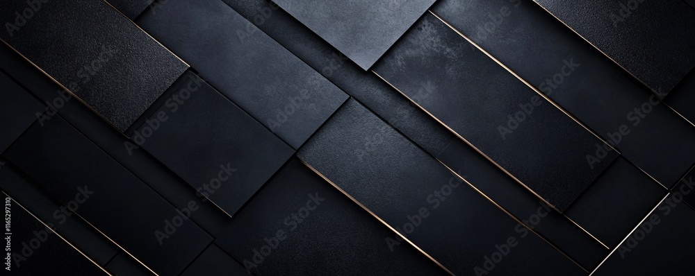 Dark geometric background with golden lines creating abstract pattern Dark geometric background with golden lines creating abstract pattern