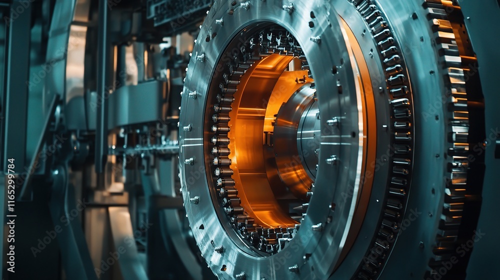 Industrial Machinery Working in Unison for Large Scale Production Industrial Machinery Working in Unison for Large Scale Production