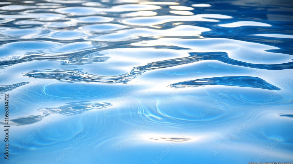 Blue water surface with gentle ripples and reflections. Blue water surface with gentle ripples and reflections.