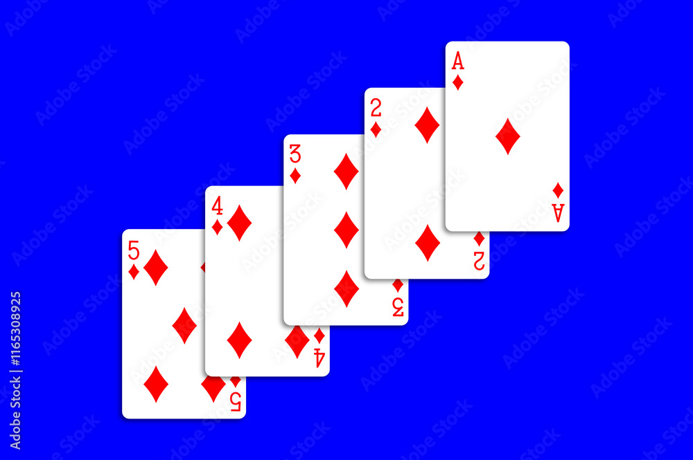 Obraz premium トランプカードの種類05ダイヤ