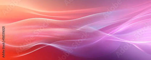 Wallpaper Mural Abstract pink and orange wavy lines creating a soft and dreamy background Torontodigital.ca