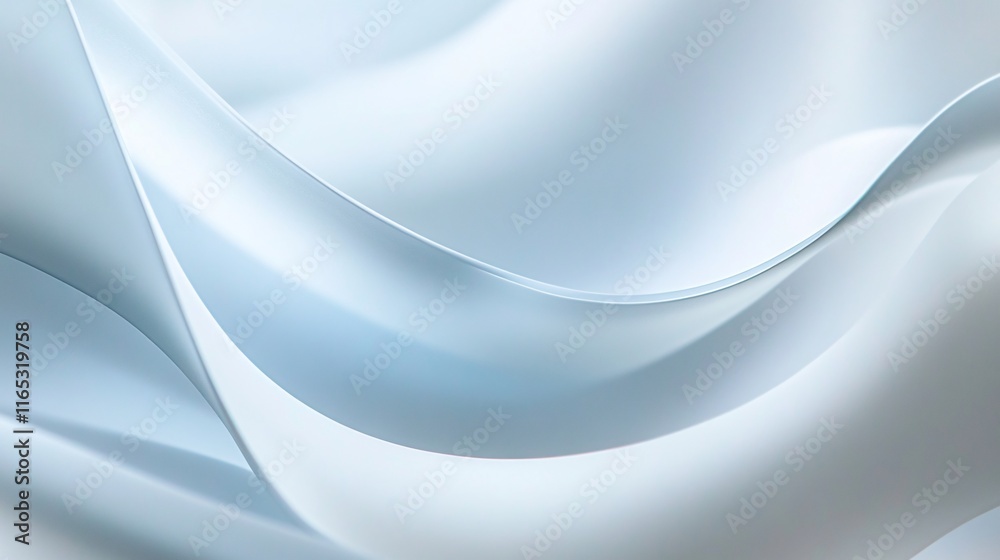 Abstract light blue wave background flowing smoothly creating gentle curves Abstract light blue wave background flowing smoothly creating gentle curves