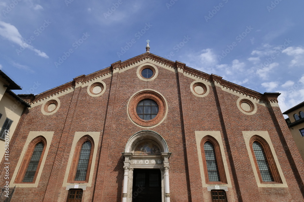 Church of Santa Maria delle Grazie details and architecture, Lombardy, Italy. Church of Santa Maria delle Grazie details and architecture, Lombardy, Italy.