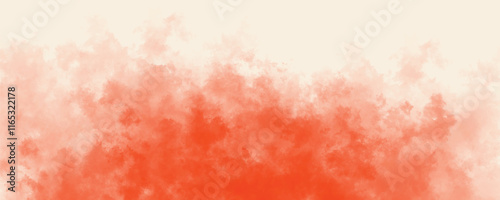 Atmospheric and Cloudy Orange Watercolor Background Featuring Subtle Warm Tones
