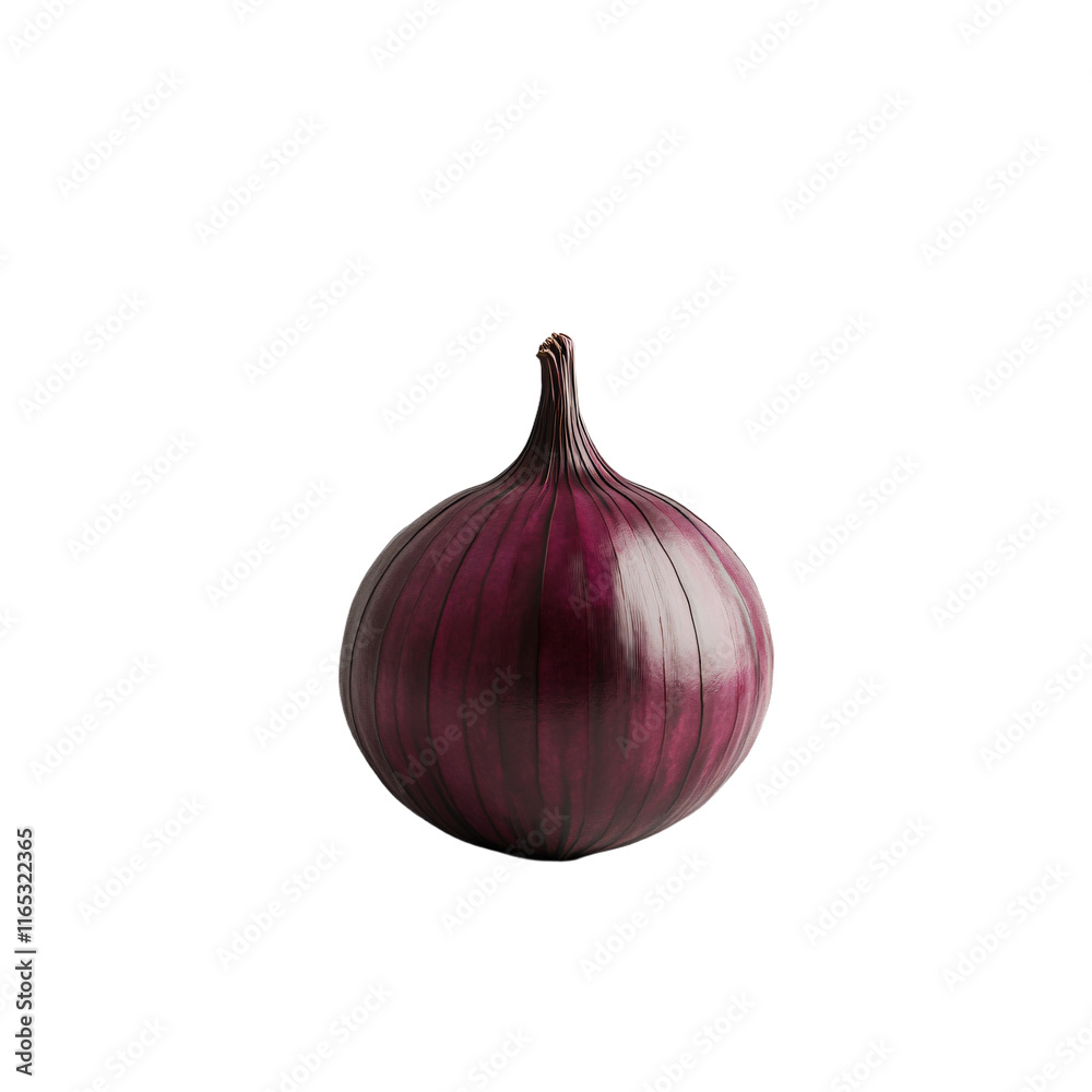 Fototapeta premium a red onion on a white background