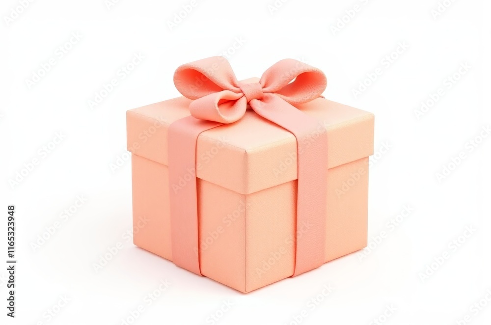there is a pink gift box with a bow on top there is a pink gift box with a bow on top