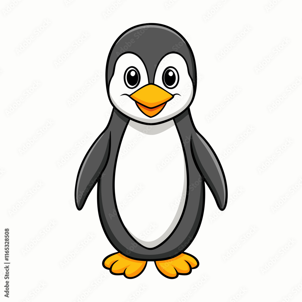 penguin on the snow penguin on the snow